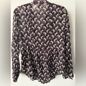 Maeve  Anthropologie Button Down Top Blouse size 12